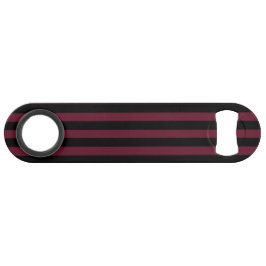 Bourgogne en zwarte strepen speed flessenopener