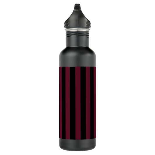 Bourgogne en zwarte strepen waterfles  (Rechts)