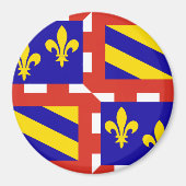 Bourgogne flag Magnet (Voorkant)