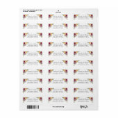 Bourgogne Floral | Adreslabels Etiket (Full Sheet)