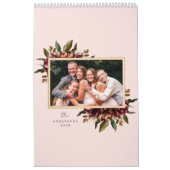 Bourgogne Floral Custom Fotokalender Kalender (Hoes)