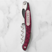 Bourgogne Floral Custom Kurkentrekker (Voorkant)