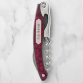 Bourgogne Floral Custom Kurkentrekker (Achterkant)