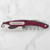 Bourgogne Floral Custom Kurkentrekker (Voorkant)