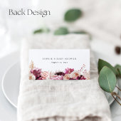 Bourgogne Floral Eiffeltoren Plaatskaartje