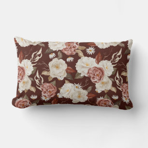  Bourgogne Floral Lumbar Pillow Kussen
