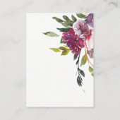 Bourgogne Floral Raad hoeveel kussen spel Kaart (Achterkant)