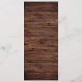 Bourgogne Floral String Lights Trouwdiner Menu (Achterkant)