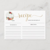 Bourgogne florale witte pompoen vrijgezellenfeest  informatiekaartje (Voorkant)