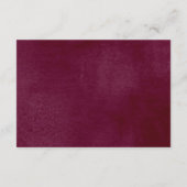 Bourgogne florale witte pompoen vrijgezellenfeest  informatiekaartje (Achterkant)