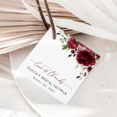 Bourgogne Flowers, Red Flowers, Boho, Vrijgezellen Bedankjes Labels