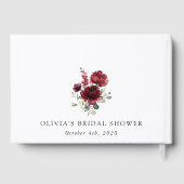 Bourgogne Flowers, Red Flowers, Vrijgezellenfeest Gastenboek (Achterkant)