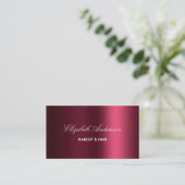 Bourgogne foto logo elegante premium visitekaartje (Staand voorkant)