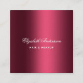 Bourgogne foto qr codenaam premium vierkante visitekaartje (Voorkant)