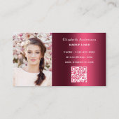 Bourgogne foto zijn code elegant visitekaartje (Achterkant)