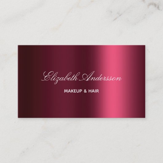 Bourgogne foto zijn code elegant visitekaartje (Voorkant)