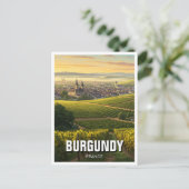 Bourgogne Frankrijk Reizen Briefkaart (Staand voorkant)