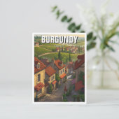 Bourgogne Frankrijk Reizen Briefkaart (Staand voorkant)