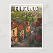 Bourgogne Frankrijk Reizen Briefkaart (Voorkant)