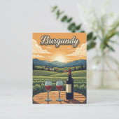 Bourgogne Frankrijk Reizen Briefkaart (Staand voorkant)