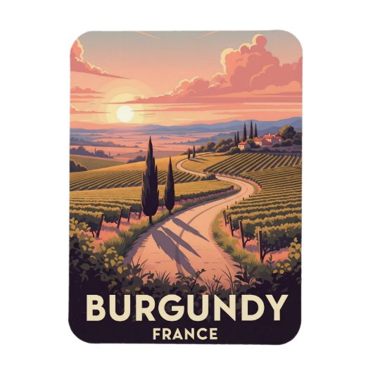 Bourgogne Frankrijk Reizen Magneet (Verticaal)