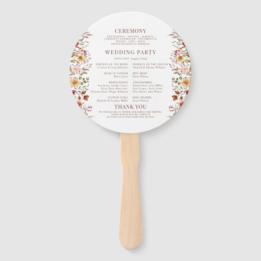 Bourgogne gedroogde bloem krans val bruiloft progr handwaaier (Achterkant)