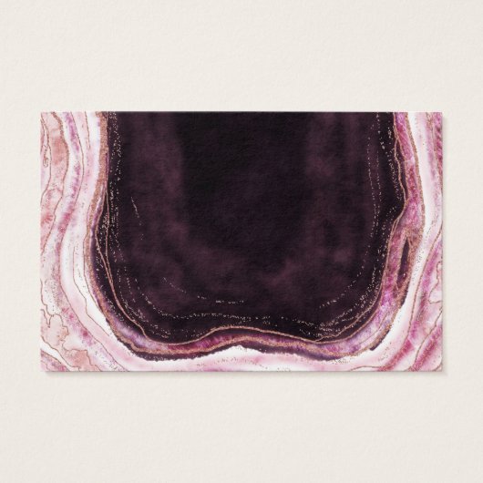 Bourgogne Geode Agate Website RSVP Plaats Kaarten Visitekaartje (Achterkant)