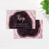 Bourgogne Geode Agate Website RSVP Plaats Kaarten Visitekaartje (Bureau)