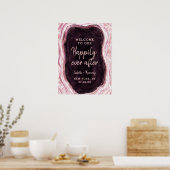 Bourgogne Geode gelukkig ooit na ontvangst gebaren Poster (Keuken)