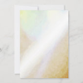 Bourgogne Geometrische Bloemen Waterverf bruiloft Kaart (Achterkant)