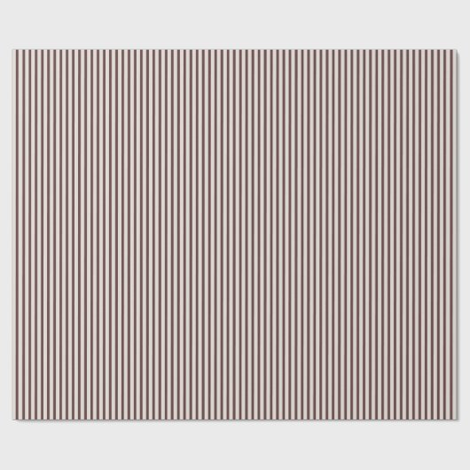 Bourgogne Gestreept Elegant Wrapping Papier (Vlak)