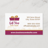 Bourgogne Gift Shop Boutique Cadeau Visitekaartje (Voorkant)