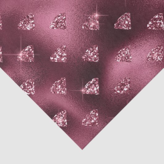 Bourgogne Glam Folie Diamond Tissuepapier (Detail)