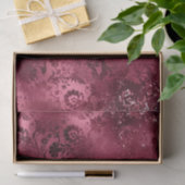 Bourgogne Glam Folie Glitter Damask Tissuepapier (Geschenk)