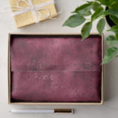 Bourgogne Glam Folie Glitter Damask Tissuepapier (Geschenk)