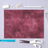 Bourgogne Glam Folie Glitter Damask Tissuepapier (Craft)