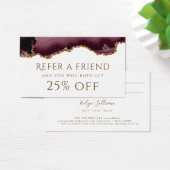 Bourgogne glitter Agate Reference Kaart (Bureau)