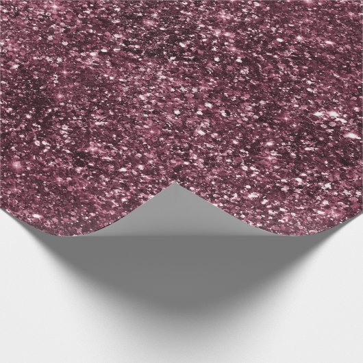 Bourgogne Glitter Cadeaupapier (Hoek)