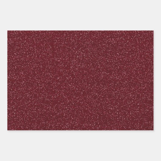 Bourgogne Glitter Inpakpapier Vel (Voorkant)