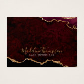 Bourgogne Gold Agate Zakelijk Cadeaubon Visitekaartje (Voorkant)