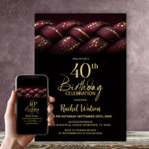 Bourgogne Gold Braid 40e verjaardagsfeest