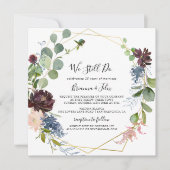 Bourgogne Gold Geometric We doen nog steeds geloft Kaart (Voorkant)