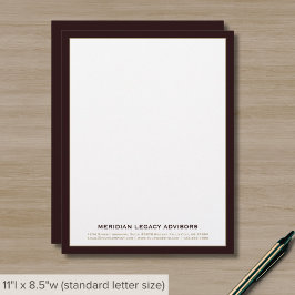 Bourgogne Gold Professional Letterhead Briefhoofd