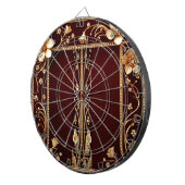 Bourgogne Golden Flowers Dartboard Dartbord (Voorkant Rechts)