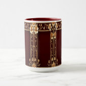 Bourgogne Golden Flowers Mok (Midden)