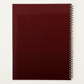 Bourgogne Golden Flowers Planner (Achterkant)