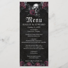 Bourgogne Gotische Bloemen Schedel Halloween Bruil Menu