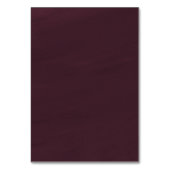 Bourgogne Goud Bloemen Herfst Bruiloft Behuizing K Kaart (Achterkant)