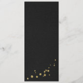 Bourgogne Goud Bloemen Zwart Menu (Achterkant)