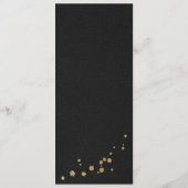 Bourgogne Goud Bloemen Zwart Menu (Achterkant)